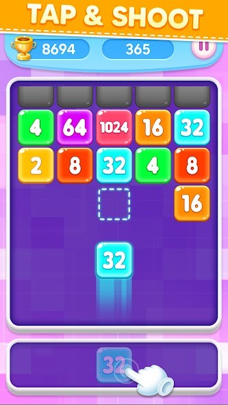 Run android online APK 2048 Merge Blocks from MyAndroid or emulate 2048 Merge Blocks using MyAndroid