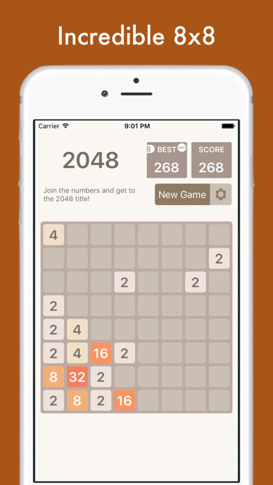 Emulate iPhone app 2048 Multi - 8x8, 6x6, 4x4 tiles in one app! using MyAndroid Emulate iPhone app 2048 Multi - 8x8, 6x6, 4x4 tiles in one app! using MyAndroid
