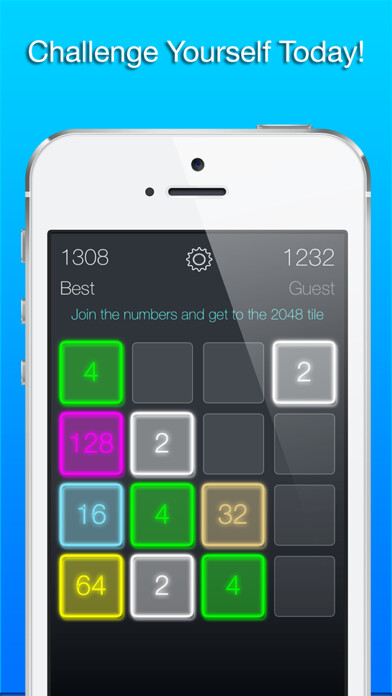 Emulate iPhone app 2048 Neon - Number Puzzle Game using MyAndroid Emulate iPhone app 2048 Neon - Number Puzzle Game using MyAndroid
