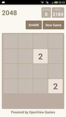 Emulate Android APK 2048 powered by openviewgames