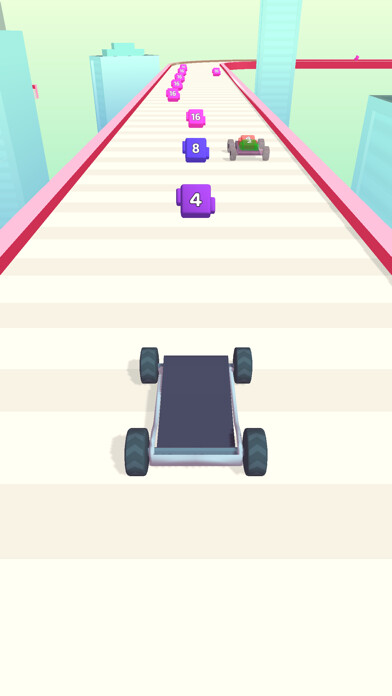 Emulate iPhone app 2048 Race - Racing Game using MyAndroid