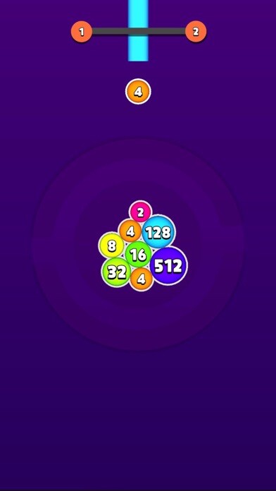 Emulate iPhone app 2048 Rotate Balls using MyAndroid