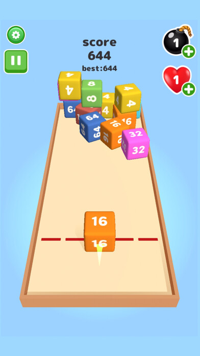 Emulate iPhone app 2048 Throw cube - Merge Game using MyAndroid Emulate iPhone app 2048 Throw cube - Merge Game using MyAndroid