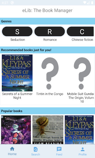 Run android online APK 20 eLib: The Book Manager from MyAndroid or emulate 20 eLib: The Book Manager using MyAndroid