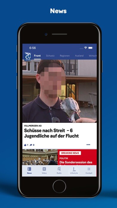 Emulate iPhone app 20 Minuten (CH) using MyAndroid