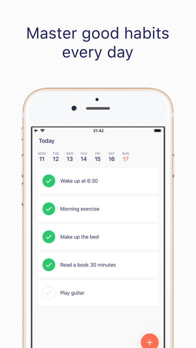 Emulate iPhone app 21 Days Habit - Simple Tracker using MyAndroid Emulate iPhone app 21 Days Habit - Simple Tracker using MyAndroid