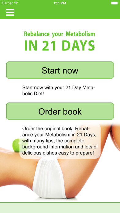 Emulate iPhone app 21 Days Metabolic Diet using MyAndroid Emulate iPhone app 21 Days Metabolic Diet using MyAndroid
