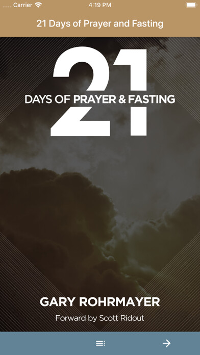 Emulate iPhone app 21 Days of Prayer and Fasting using MyAndroid
