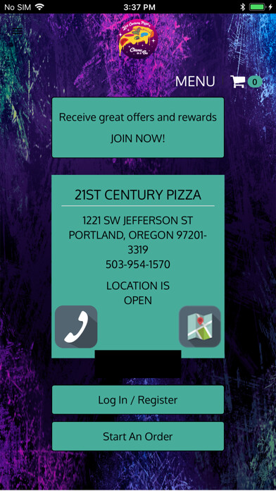 Emulate iPhone app 21st Century Pizza using MyAndroid Emulate iPhone app 21st Century Pizza using MyAndroid