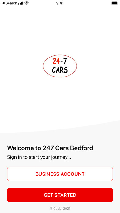 Emulate iPhone app 24-7 Cars Bedford using MyAndroid