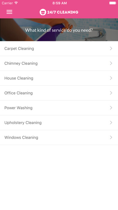 Emulate iPhone app 24/7 Cleaning App - Find top cleaners in your area using MyAndroid