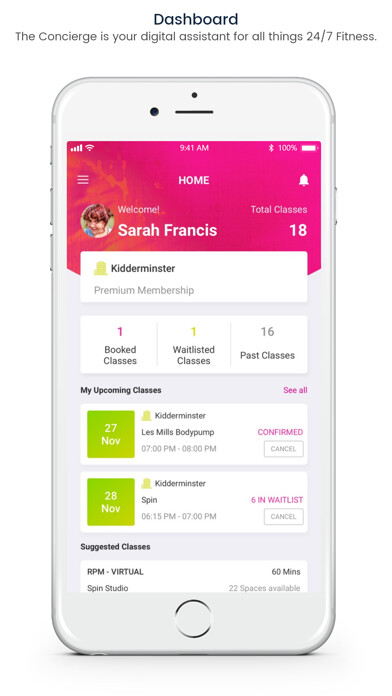 Emulate iPhone app 24/7 Fitness using MyAndroid