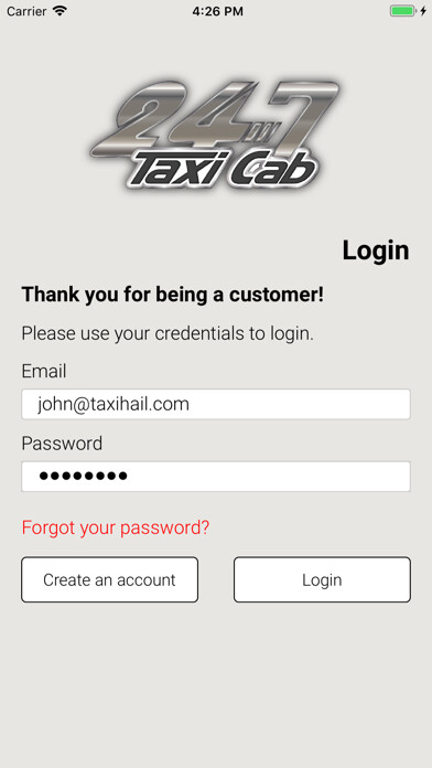 Emulate iPhone app 24/7 Taxi Cab using MyAndroid Emulate iPhone app 24/7 Taxi Cab using MyAndroid