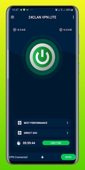 Run android online APK 24clan VPN Lite SSH TUNNEL VPN from MyAndroid or emulate 24clan VPN Lite SSH TUNNEL VPN using MyAndroid
