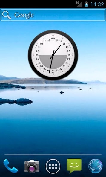 Run android online APK 24h Analog Clock Widget from MyAndroid or emulate 24h Analog Clock Widget using MyAndroid