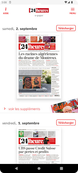 Emulate iPhone app 24 heures, le journal using MyAndroid Emulate iPhone app 24 heures, le journal using MyAndroid