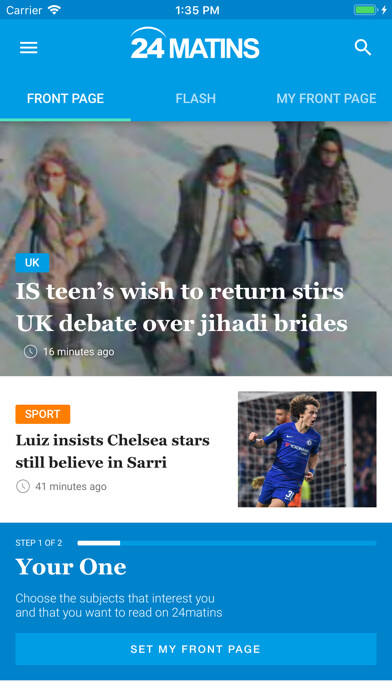Emulate iPhone app 24matins, live news using MyAndroid Emulate iPhone app 24matins, live news using MyAndroid