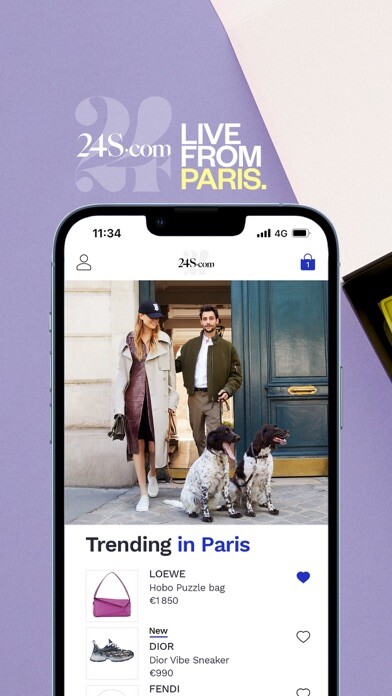 Emulate iPhone app 24S: Luxury Fashion Designers using MyAndroid