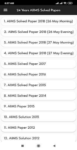 Run android online APK 24 Years AIIMS Solved Papers OFFLINE from MyAndroid or emulate 24 Years AIIMS Solved Papers OFFLINE using MyAndroid