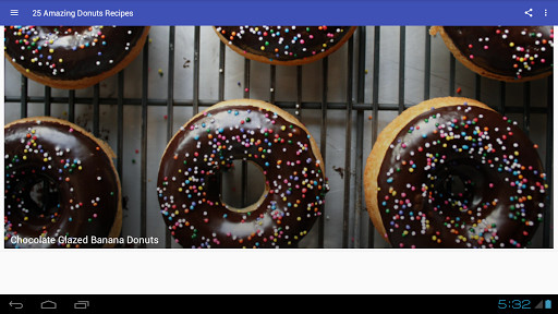 Run android online APK 25 Amazing Donuts Recipes from MyAndroid or emulate 25 Amazing Donuts Recipes using MyAndroid