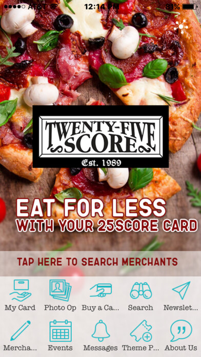 Emulate iPhone app 25Score - SCV & AV Discount Membership Card using MyAndroid Emulate iPhone app 25Score - SCV & AV Discount Membership Card using MyAndroid