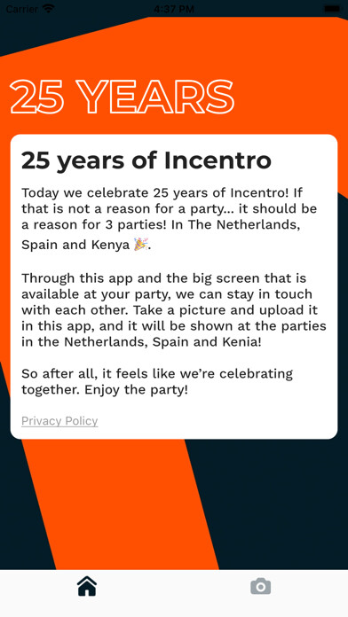 Emulate iPhone app 25 Years Incentro using MyAndroid Emulate iPhone app 25 Years Incentro using MyAndroid