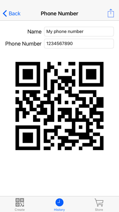 Emulate iPhone app 2d Barcode Generator - Custom QR Code Creator using MyAndroid