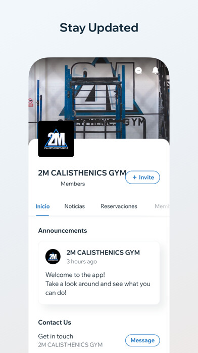 Emulate iPhone app 2M CALISTHENICS GYM using MyAndroid