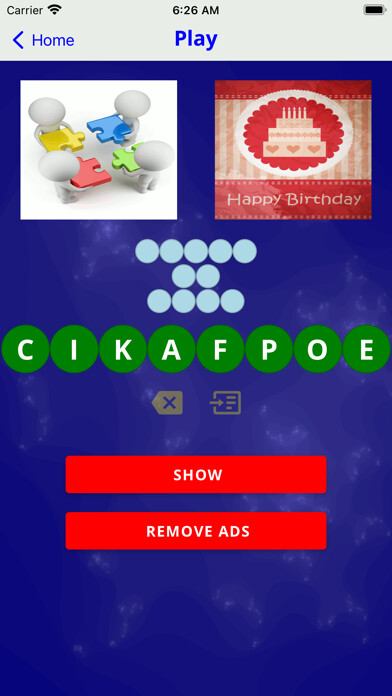 Emulate iPhone app 2 Pics 1 Phrase Word Game Fun! using MyAndroid Emulate iPhone app 2 Pics 1 Phrase Word Game Fun! using MyAndroid