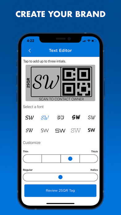 Emulate iPhone app 2SQR Tags using MyAndroid