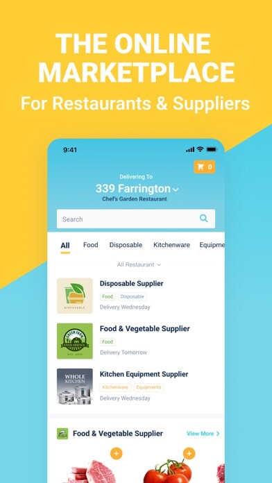 Emulate iPhone app 2Supply: Restaurant Supplies using MyAndroid