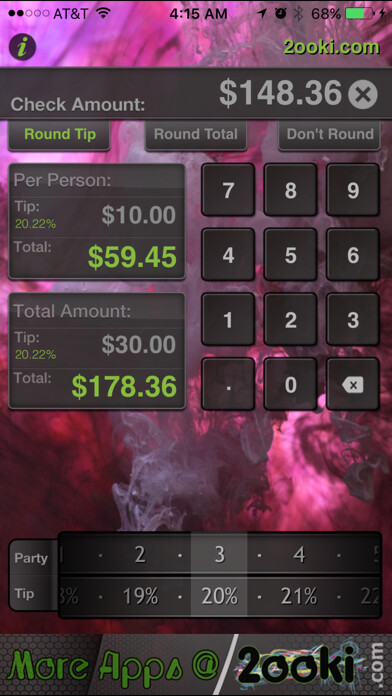Emulate iPhone app 2Tip, Tip Calculator, Gratuity Calculator, Free! using MyAndroid Emulate iPhone app 2Tip, Tip Calculator, Gratuity Calculator, Free! using MyAndroid