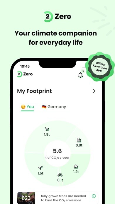 Emulate iPhone app 2zero - The CO2 calculator using MyAndroid Emulate iPhone app 2zero - The CO2 calculator using MyAndroid