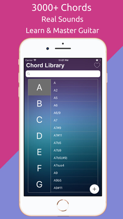 Emulate iPhone app 3000 Chords using MyAndroid