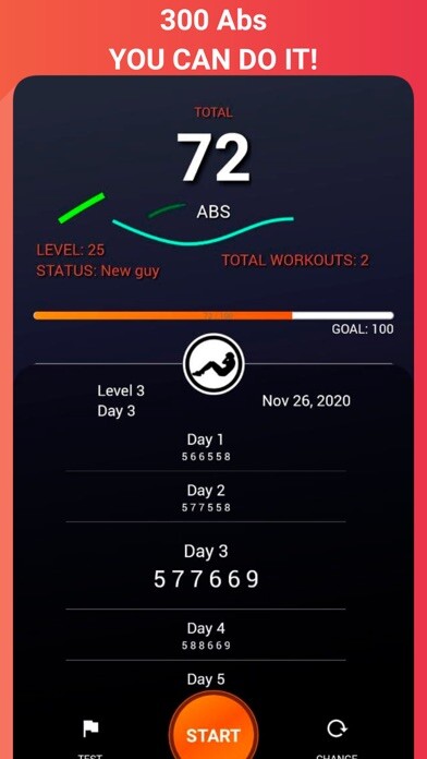 Emulate iPhone app 300 Abs workout BeStronger2021 using MyAndroid Emulate iPhone app 300 Abs workout BeStronger2021 using MyAndroid