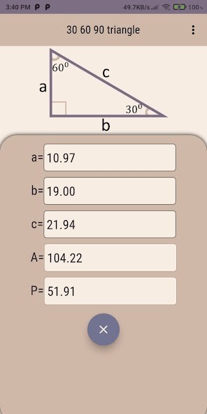 Run android online APK 30 60 90 Triangle Calculator from MyAndroid or emulate 30 60 90 Triangle Calculator using MyAndroid Run android online APK 30 60 90 Triangle Calculator from MyAndroid or emulate 30 60 90 Triangle Calculator using MyAndroid