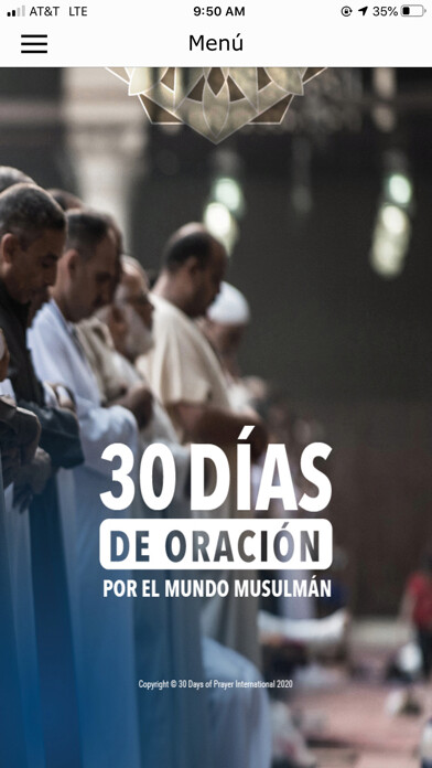 Emulate iPhone app 30 Dias de Oracion using MyAndroid