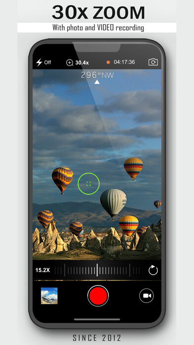 Emulate iPhone app 30x Zoom Digital Video Camera using MyAndroid