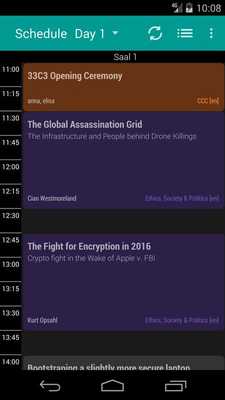 Emulate Android APK 33C3 FahrPlan Schedule Emulate Android APK 33C3 FahrPlan Schedule