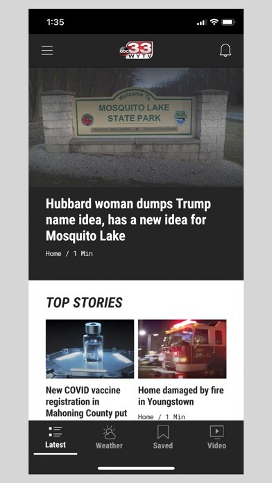Emulate iPhone app 33 WYTV News using MyAndroid Emulate iPhone app 33 WYTV News using MyAndroid