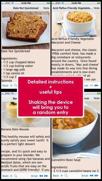 Emulate iPhone app 350 GERD Diet Recipes using MyAndroid Emulate iPhone app 350 GERD Diet Recipes using MyAndroid