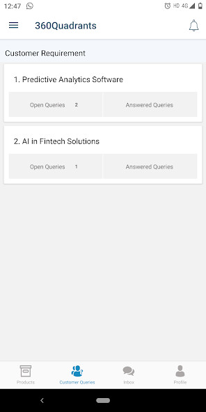 com three sixty quadrants app with MyAndroid