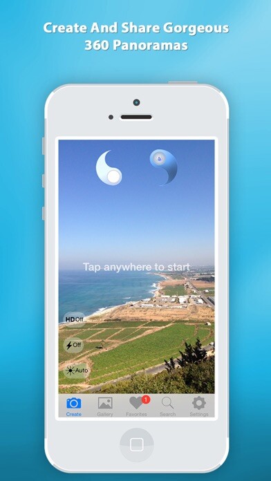Emulate iPhone app 360 Ultra Pano using MyAndroid