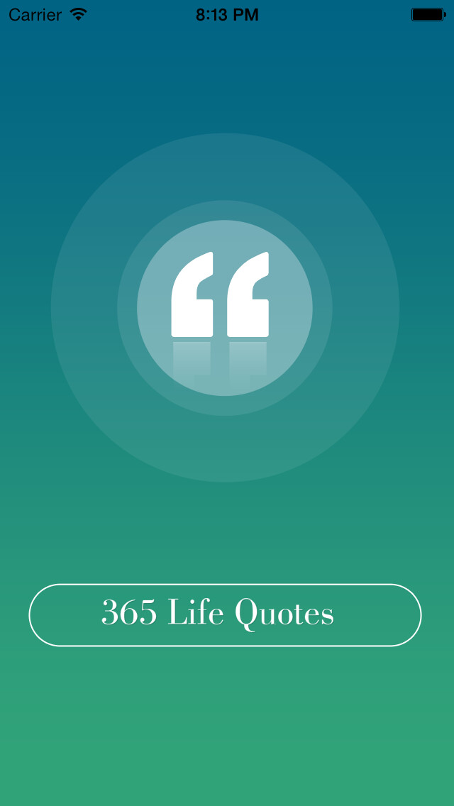Emulate iPhone app 365 Life Quotes using MyAndroid