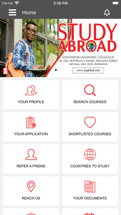 Emulate iPhone app 3AG Study Abroad using MyAndroid Emulate iPhone app 3AG Study Abroad using MyAndroid