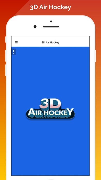 Emulate iPhone app 3D Air Hockey Glow Hockey using MyAndroid