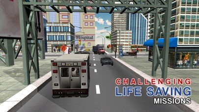 Emulate iPhone app 3D Ambulance Driver Simulator – Emergency vehicle driving & parking game using MyAndroid