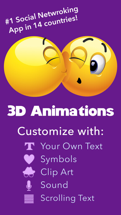 Emulate iPhone app 3D Animations + Emoji Icons using MyAndroid