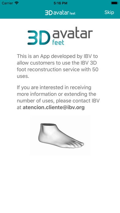Emulate iPhone app 3D avatar feet using MyAndroid