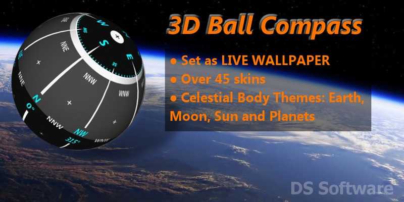 Emulate Android APK 3D Ball Compass + LIVE WALLPAPER Emulate Android APK 3D Ball Compass + LIVE WALLPAPER